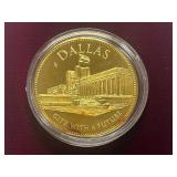 U.S. Conference Of Meyers Gold-Over-Silver Commemorative Coin -- Dallas