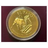 U.S. Conference Of Meyers Gold-Over-Silver Commemorative Coin -- El Paso