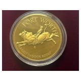 U.S. Conference Of Meyers Gold-Over-Silver Commemorative Coin -- Fort Worth
