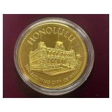 U.S. Conference Of Meyers Gold-Over-Silver Commemorative Coin -- Honolulu