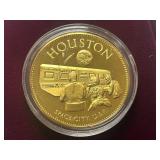 U.S. Conference Of Meyers Gold-Over-Silver Commemorative Coin -- Houston
