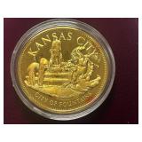 U.S. Conference Of Meyers Gold-Over-Silver Commemorative Coin -- Kansas City