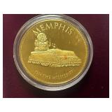 U.S. Conference Of Meyers Gold-Over-Silver Commemorative Coin -- Memphis