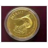 U.S. Conference Of Meyers Gold-Over-Silver Commemorative Coin -- Miami