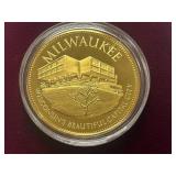 U.S. Conference Of Meyers Gold-Over-Silver Commemorative Coin -- Milwaukee