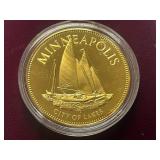 U.S. Conference Of Meyers Gold-Over-Silver Commemorative Coin -- Minneapolis