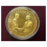 U.S. Conference Of Meyers Gold-Over-Silver Commemorative Coin -- Newark