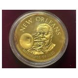 U.S. Conference Of Meyers Gold-Over-Silver Commemorative Coin -- New Orleans
