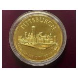 U.S. Conference Of Meyers Gold-Over-Silver Commemorative Coin -- Pittsburg