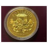 U.S. Conference Of Meyers Gold-Over-Silver Commemorative Coin -- Portland