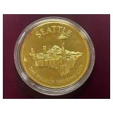U.S. Conference Of Meyers Gold-Over-Silver Commemorative Coin -- Seattle