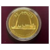 U.S. Conference Of Meyers Gold-Over-Silver Commemorative Coin -- St. Louis