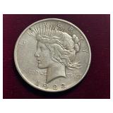 1922-D  Peace Silver Dollar