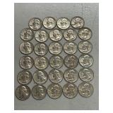 Lot Of (29) 1964 Washington Silver Quarters