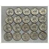 Lot Of (29) 1964 Washington Silver Quarters