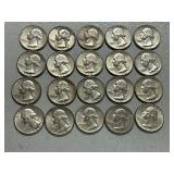 Lot Of (20) 1964 Washington Silver Quarters