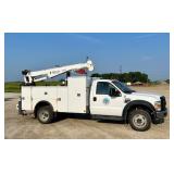 2008 Ford F-550 Super Duty Diesel Service Truck with Stellar Crane