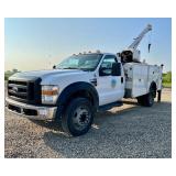 2008 Ford F-550 Super Duty Diesel Service Truck with Stellar Crane
