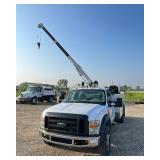 2008 Ford F-550 Super Duty Diesel Service Truck with Stellar Crane