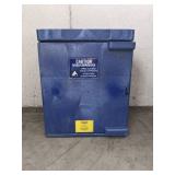 Eagle M04CRA Bench Top Poly Acid and Corrosive Safety Cabinet, 1 Door, 4 gal, Blue
