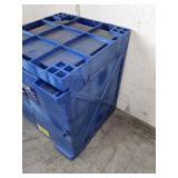 Eagle M04CRA Bench Top Poly Acid and Corrosive Safety Cabinet, 1 Door, 4 gal, Blue