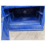 Eagle M04CRA Bench Top Poly Acid and Corrosive Safety Cabinet, 1 Door, 4 gal, Blue