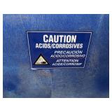 Eagle M04CRA Bench Top Poly Acid and Corrosive Safety Cabinet, 1 Door, 4 gal, Blue