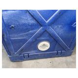 Eagle M04CRA Bench Top Poly Acid and Corrosive Safety Cabinet, 1 Door, 4 gal, Blue