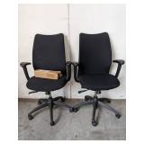 Set of Two Haworth Adjustable Office Chairs