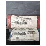 Red and Blue Recoil Hoses, 3M Grinder, Dynabrade Sander and SSI Technologies Media Gauge