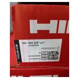 (3) HILTI Boxes of KH3/8" x 4" Screws