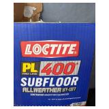 Lot of 12 Loctite PL 400 Allweather Subfloor Adhesive