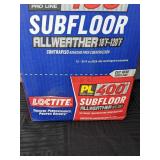 Lot of 12 Loctite PL 400 Allweather Subfloor Adhesive