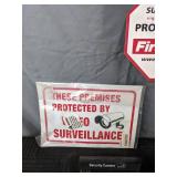 Anti-Theft: 2 Dummy Security Cameras and Several Warning Signs