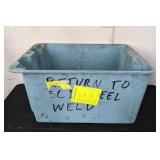 Heavy Duty Tote with Assortment of Air Clamps and Parts