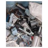 Heavy Duty Tote with Assortment of Air Clamps and Parts
