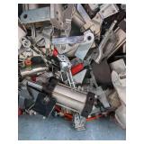 Heavy Duty Tote with Assortment of Air Clamps and Parts