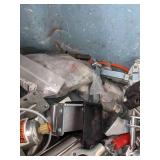 Heavy Duty Tote with Assortment of Air Clamps and Parts