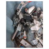 Heavy Duty Tote with Assortment of Air Clamps and Parts