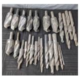 Assortment of 25 Various Twist Drill Bits