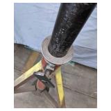 Adjustable Vertical 36.5" to 46.5" Material Feed Roller Stand