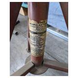 Adjustable Vertical 30" to 48" Material Feed Roller Stand