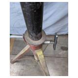 Adjustable Vertical 30" to 48" Material Feed Roller Stand