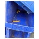 Assortment of Plastic Stackable Storage Bins and Huot Drill Bit Dispenser and Storage Organizers