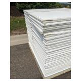 Large Assortment of 23.75" x 23.75" Used Ceiling Tiles, 370-380 Tiles