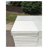 Large Assortment of 23.75" x 23.75" Used Ceiling Tiles, 370-380 Tiles