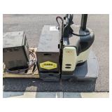 Crown PE 4500-80 8,000 lb. Rider Electric Pallet Jack with Charging Unit