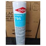 Lot of 60 Dowsil 795 Black Silicone Building Sealant