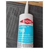 Lot of 60 Dowsil 795 Black Silicone Building Sealant
