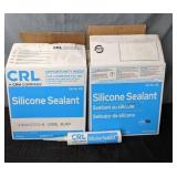 Lot of 60 CRL Black Silicone Sealant Cartridges